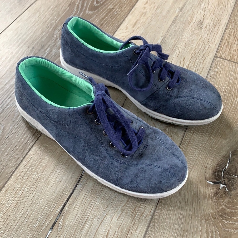 Duluth Trading Co Blue Suede Sneakers